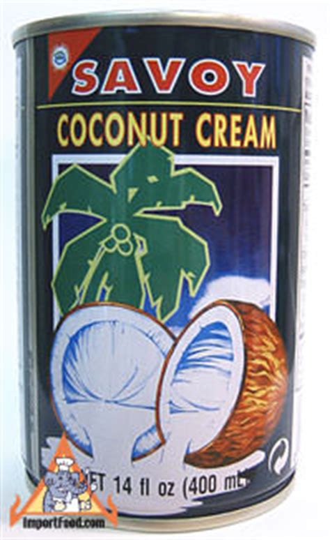 As such, a number of brands will use different additives to increase its lifespan. Thai coconut cream, Savoy brand 14 oz can :: ImportFood