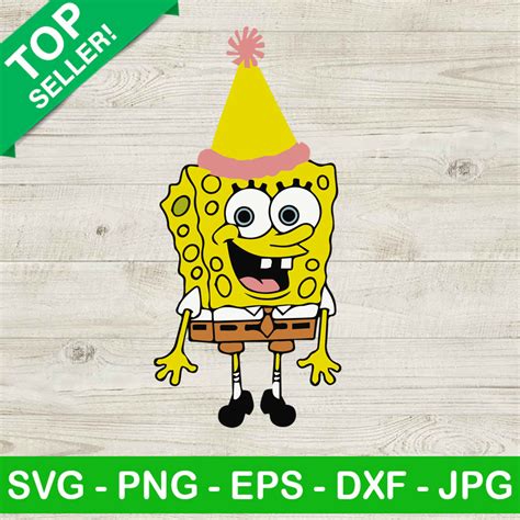Spongebob Birthday Svg Archives High Quality Svg