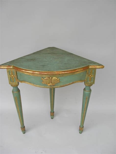Free shipping on orders over $49. Antique Polychromed Painted & Gilt Corner Table For Sale ...