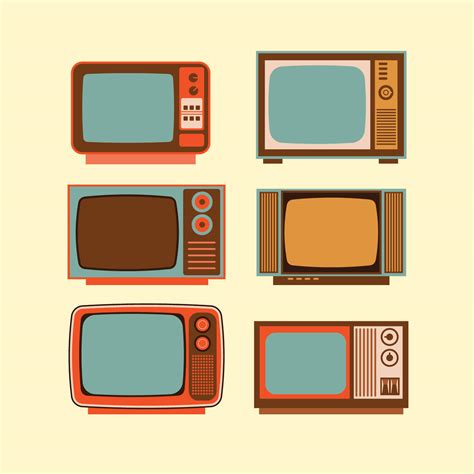 Old Television Set 225964 Vector Art At Vecteezy