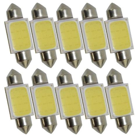 10pcs Truck Led 24 V Auto Lichtkoepel Festoen Cob 12 Chip 12 Chips 36mm 39mm 41mm C5w C10w