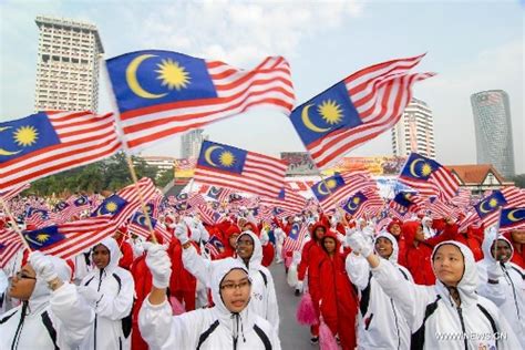 Sambutan hari kemerdekaan malaysia ke 61. Malaysia celebrates 56th National Day at Independence ...