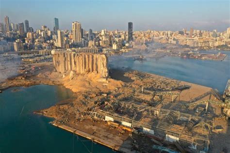 The images show nearly every building has. Beirut explosion aftermath revealed in satellite and drone ...