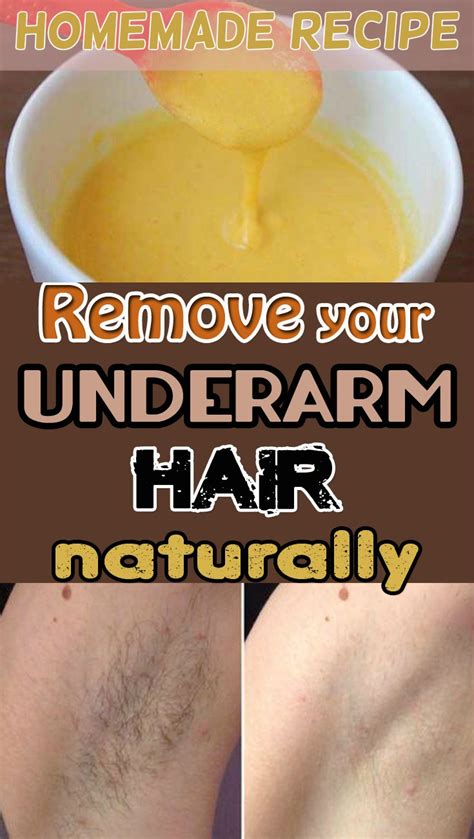 Remove Your Underarm Hair Naturally Top 5 Diy