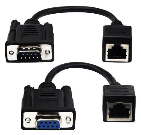 18 Cm7 Pulgadas Puerto Serie Hembra Y Macho A Rj45 Hembra Cat56