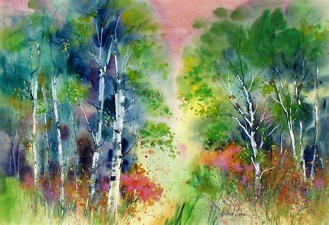 I really like the simple yet beautiful color palette. Watercolors by Deborah Swan-McDonald - Forest Enchantment ...