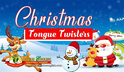Christmas Tongue Twisters Esl School In The Philippines Learn