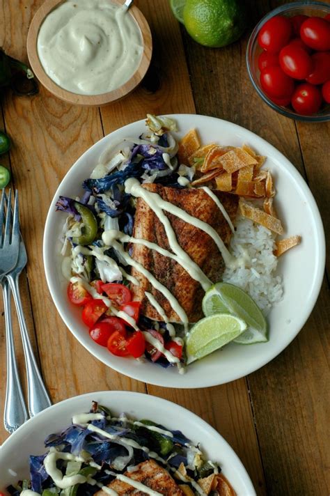 Maybe you would like to learn more about one of these? Mahi Mahi Fish Taco Buddha Bowls With Dairy Free Chipotle ...