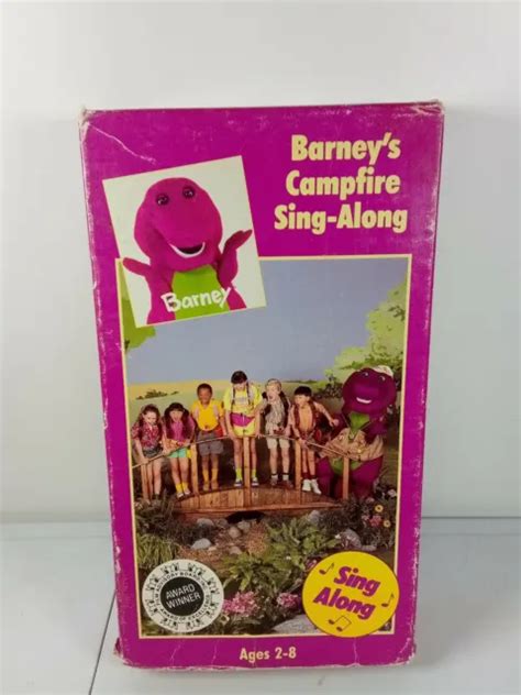 BARNEY THE Backyard Gang Campfire Sing Along Original Black VHS Video PicClick