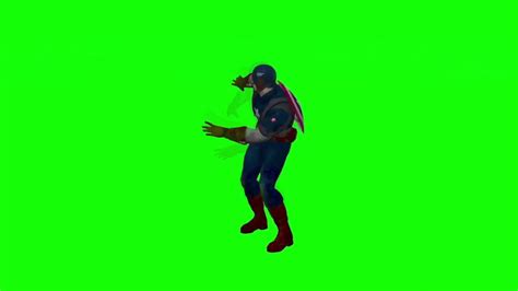 capitán américa bailando pantalla verde youtube