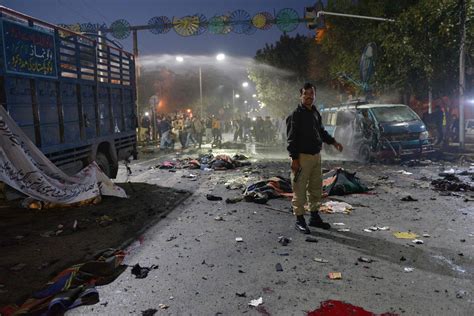 Suicide Bomber Kills 13 At Protest In Lahore Pakistan The New York Times
