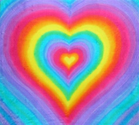 Rainbow Love Heart On Silk Flickr Photo Sharing