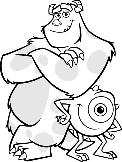 Monsters Inc Coloring Pages | Monster coloring pages, Disney coloring