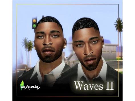 Waves Ii By Estrojans7 Sims 4 Sims Hair Sims