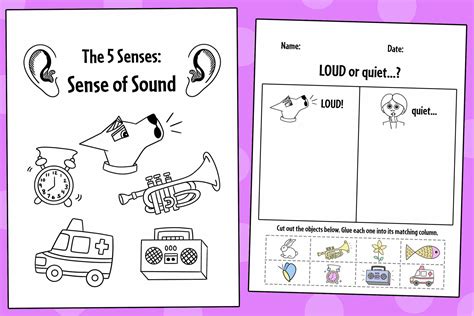 Sense Of Sound Worksheets For Preschool ⋆ The Hollydog Blog