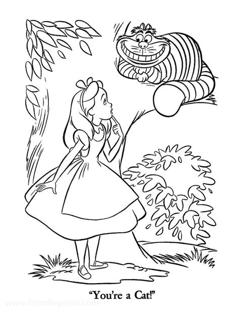 Alice In Wonderland Disneys Coloring Pages Coloring Books At Retro