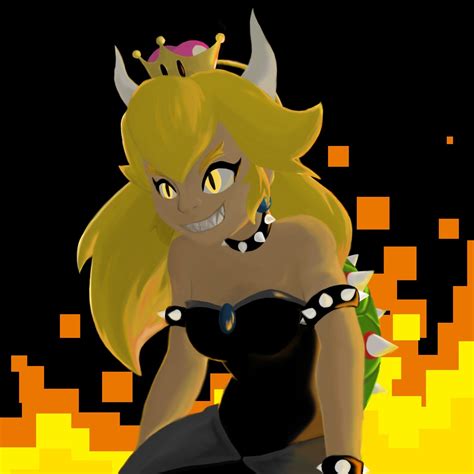 Bowsette Pixelated 8x8