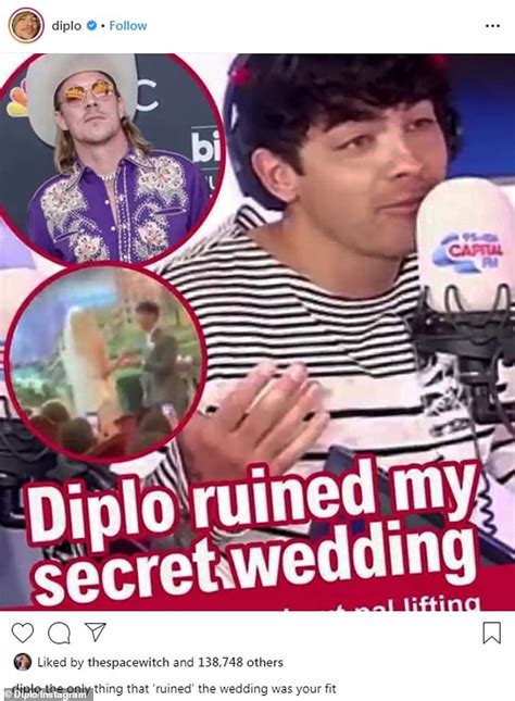 Diplo Claims Joe Jonas Ruined His Own Wedding With Outfit As Dj Defends Live Streaming