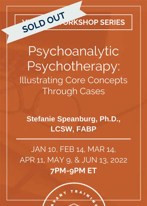 Psychoanalytic Psychotherapy Illustrating Core Concepts Through Cases Avant Training