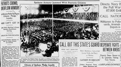 100 Years Ago In Spokane Thousands Take Loyalty Oath At Rally As