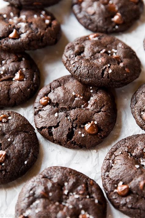 Salted Dark Chocolate Cookies Sallys Baking Addiction