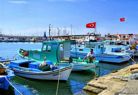 Turgutreis harbor near Bodrum Turkey Seyahat Tatil Türkiye