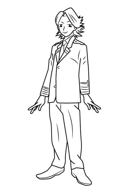 denki kaminari coloring page