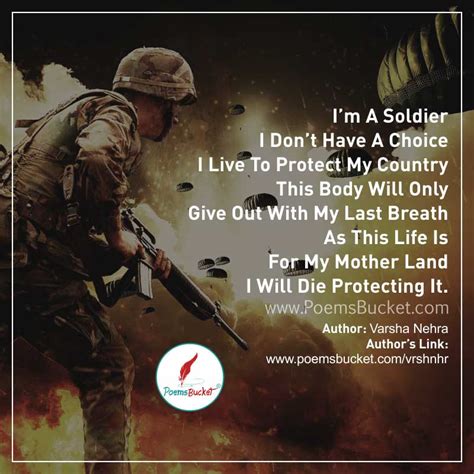 I Am A Soldier Patriotic Poem Poems Bucket