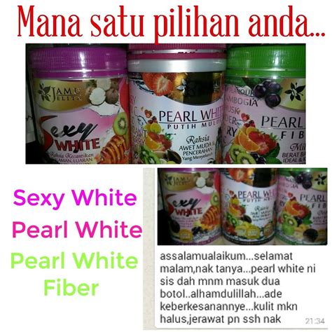 Jamu jelita pearl white /fiber/lady white/pinky plus 400g/cocoa diet. PEARL WHITE FIBER JAMU JELITA | BEAUTY KIOSK
