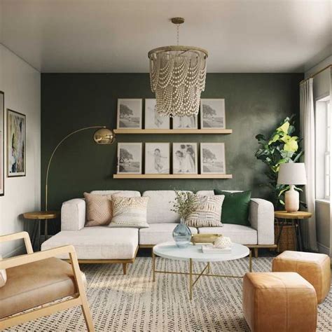 Bohemian Living Room Design By Ghianella Green Living Room Decor