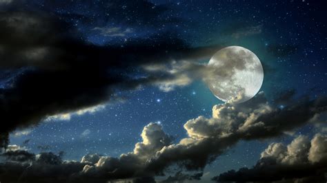 Full Moon 3840×2160 Stars Clouds 4k 8k Ultra Hd Wallpapers