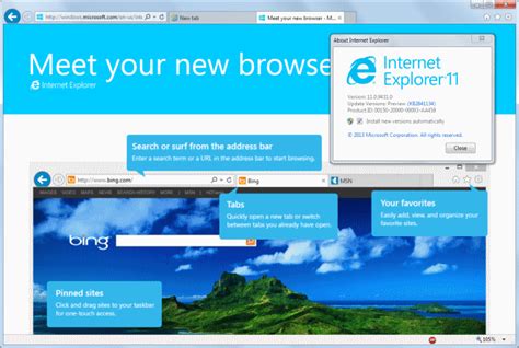 Internet explorer is the entirely new browser that's built for speed and perfect for touch. Windows 7 の Internet Explorer 11 と Windows 8.1 の Internet ...