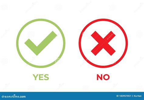 Correct And Wrong Labels Icon Vector Check Mark And Cross Mark Images