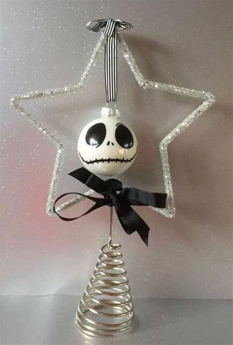 jack skellington star christmas tree topper decoration hand nightmare  christmas