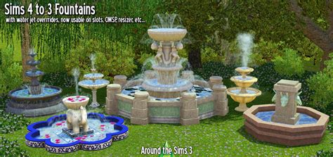 Ts4 To Ts3 Fountain Conversions By Sandy Liquid Sims