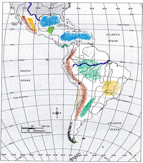 Latin America Challenge 1 Physical Geography Diagram Quizlet