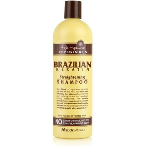 Renpure Originals Brazilian Keratin Straightening Shampoo 16 Oz Pack