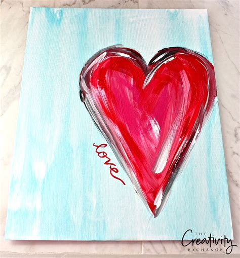 In this instructable i will show you the step to step to creating a ombre effect >painting canvas mine was 30 cm by 20 cm (however you can make a bigger or smaller one by. DIY Abstract Heart Painting and a Fun Paint Party
