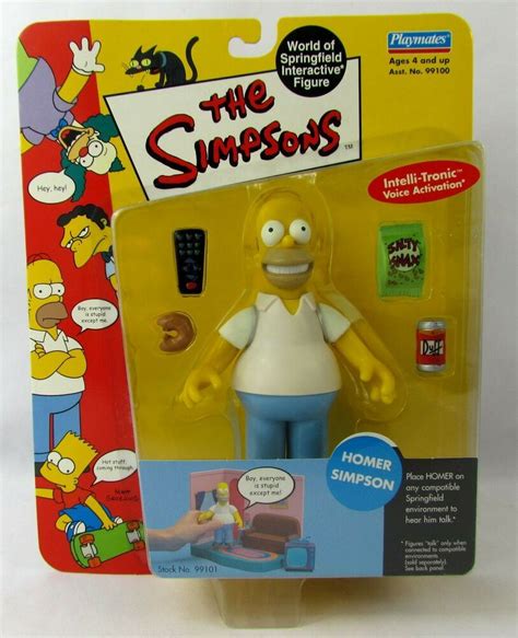 The Simpsons Homer Simpson World Of Springfield Action Figure Playmates New Moc Playmatestoys