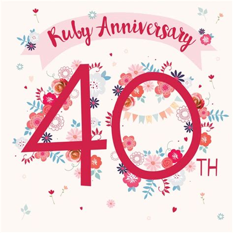 Nov 06, 2020 · ruby wedding anniversary gifts. Anniversary Card - Ruby (Your Ruby Anniversary)