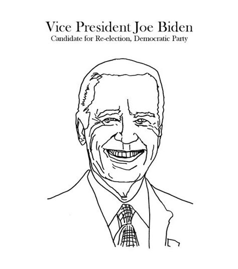 Biden head Coloring Pages - Joe Biden Coloring Pages - Coloring Pages ...