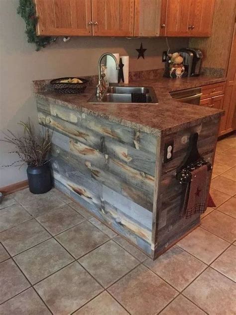 Cheap And Easy Diy Rustic Home Decor Ideas Rustic Kitchen Island