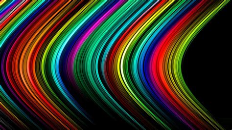 Abstrakte Linien Streifen Regenbogen Farben Licht Strahlen