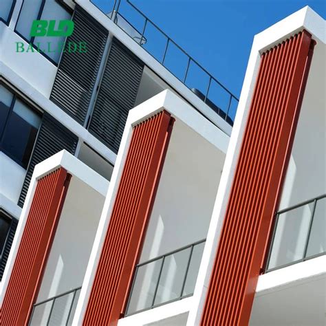 Metal Exterior Louvers Aluminum Louver Panel For Architectural Facade