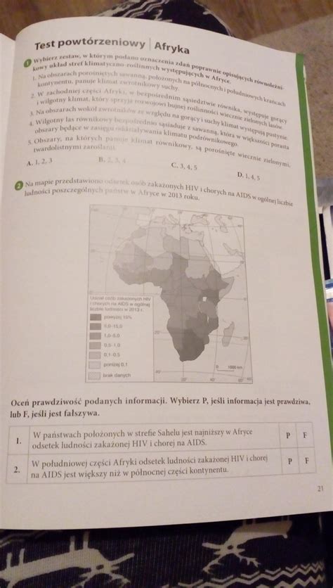 Geografia Afryka Sprawdzian Klasa 8 - Test powtórzeniowy Afryka klasa 2 gimnazjum proszę o pomoc - Brainly.pl