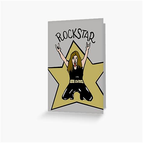 Rockstar Greeting Card By Logan81 Redbubble