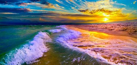 Stunning Eszra Beautiful Ocean Sunset Digital Artwork