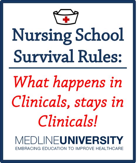 Nursing School Survival Rules What Happens In Clinicals Stays In