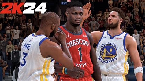 Nba 2k24 Warriors Vs Pelicans Ultra Realistic Graphics Concept