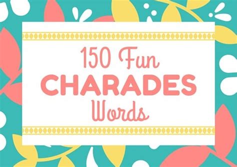 Charades In 2020 Charades For Kids Charades Word List Charades Words